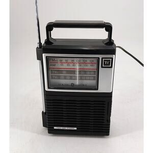 GE Portable AM / FM / TV Radio 7-2929A | Vintage | Works